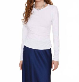 Xirena Frankie Long Sleeve Top In White