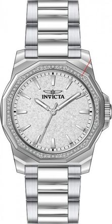 Invicta Speedway Quartz Crystal Silver Dial Ladies Watch 49128
