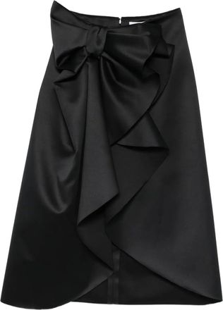 Viktor & Rolf Gonna midi con fiocco - Nero