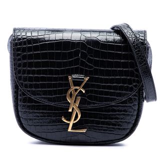 Saint Laurent Pre-owned Saint Laurent Small Croc Embossed Monogram Kaia Crossbody Ladies NNFDZHWW365JXYVD