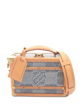 Louis Vuitton 2021 Handle Trunk Damier Denim tote bag - men - Fabric/Leather - One Size - Blue