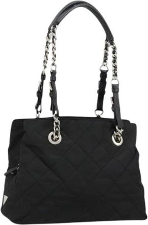 Prada Pre-owned Vintage Schoudertas - Dames - Vintage Schoudertas - Zwart - ONE Size - Nylon - Vintage