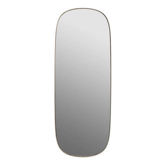MUUTO Framed Mirror, gross, taupe / Klarglas