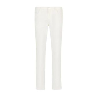 Emporio Armani J06 Slim-fit Jeans - Heren - Slim Fit Jeans - Wit - W38 - Katoen - Jeans