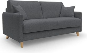 Divani.Store Edgar Sof&aacute; Cama Convertible En Tela Felis Impermeable 200 Cm (mat. 160x197) Antracita