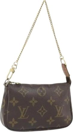 Louis Vuitton Pre-owned Mini Bags, female, Brown, Size: ONE SIZE Pre-owned Canvas Mini Bag