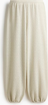 H&M Glitzerhose mit Balloon Leg - Helles Mattgr&uuml;n