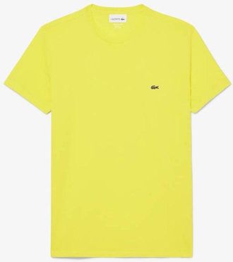Lacoste Heren Crew Neck Pima Katoenen Jersey T-shirt