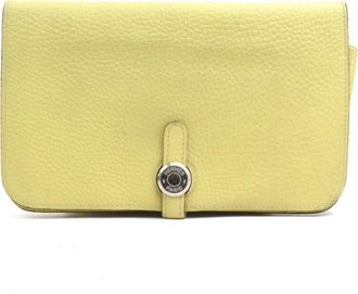 Herm&egrave;s Togo Leather Coin Purse/Coin Case (Pre-Owned)