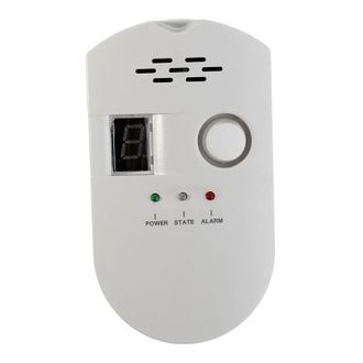 OEM Alarma Enchufable Para Gas Natural, Metano, Propano Y Butano De La Ciudad De Glp Con Pantalla Digital Para El Hogar