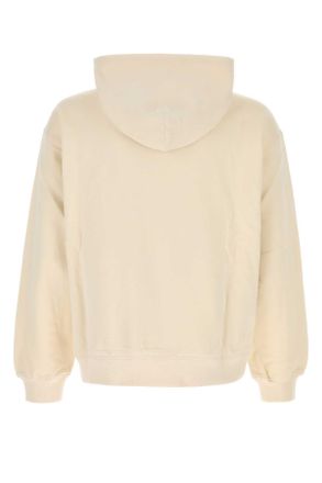 Dolce & Gabbana Mens Cream Cotton Sweatshirt Panna Exterior: Felpe