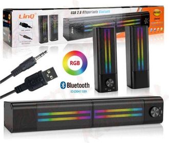 Trade Shop Trade Shop - Casse Soundbar Barra Audio Usb 2.0 Speaker Blutooth Led Rgb Home Theatre Pk6807