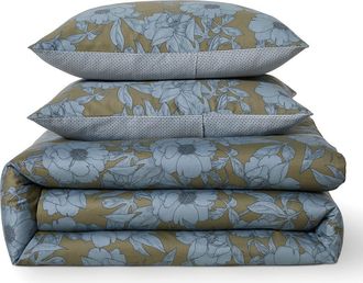 Ted Baker Mood Floral Comforter & Pillow Shams Set in Blue at Nordstrom, Size King
