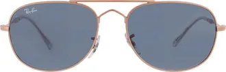 Ray-Ban Ray Ban BAIN BRIDGE Blue Pilot Unisex Sunglasses RB3735 9202R5 57