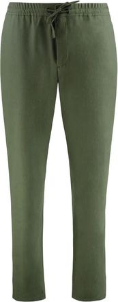 Canali Wollen Pantalon - Heren - Slim Fit Broeken - Groen - XL - Wol - Broeken