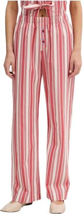Stine Goya Broeken, Dames, Veelkleurig, S, Katoen, Gestreepte Broek met Knopen