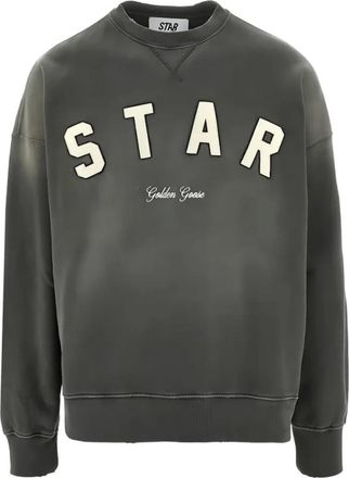 Golden Goose Felpa Star - Dames - Sweatshirts & Hoodies - Grijs - Maat: M Katoen