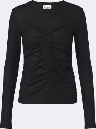 Isabel Marant Delesa ruched jersey top