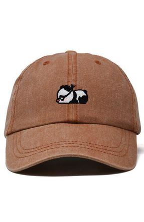 Dalix Pandit Panda Dad Cap in Washed Orange at Nordstrom