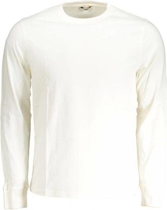 K-Way White Crew Neck Long Sleeve T-Shirt
