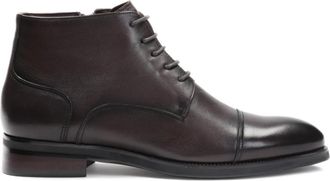 Kazar Bruine laarzen voor mannen - Heren - Veterlaarzen - Bruin - 42 EU - Leer - Schoenen