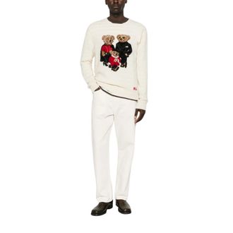 Polo Ralph Lauren Ronde hals trui - Heren - Truien - Wit - Maat: M