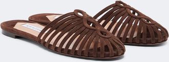 Aquazzura Sweet Surrender suede mules