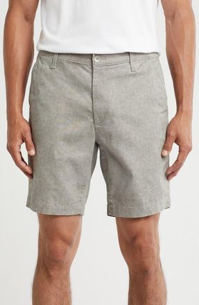 AG - Adriano Goldschmied Wanderer Print Chino Shorts in Tupelo Taupe Multi at Nordstrom Rack, Size 31