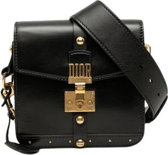 Dior Pre-owned Addict Square Flap - Dames - Vintage Schoudertas - Zwart - ONE Size - Leer - Vintage