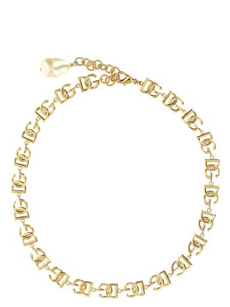 Dolce & Gabbana Womens Multilogo Necklace