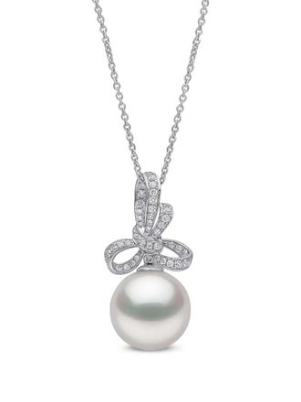Yoko London Contessa diamond and pearl pendant - Silver