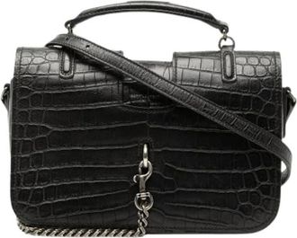Saint Laurent Pre-owned Handbags, female, Black, Size: ONE SIZE Pre-owned Charlotte Satchel