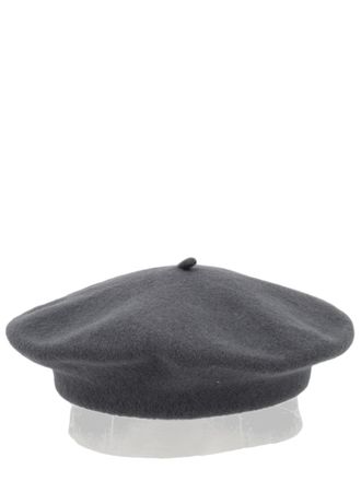 Maison Margiela Wool Beret with Rounded Crown and Curved Brim