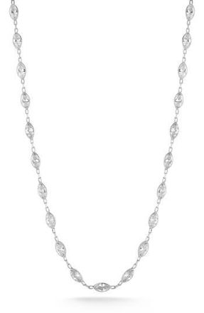 Glaze Jewelry Sterling Silver Marquise Cubic Zirconia Necklace at Nordstrom Rack