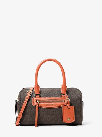 Michael Kors Jet Set Travel Extra-Small Signature Logo Duffel Crossbody Bag
