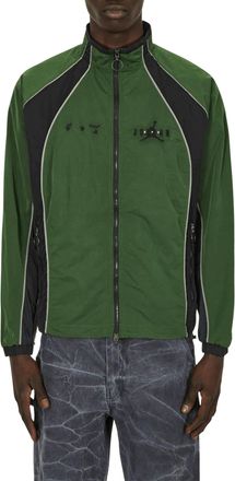 Off-white Mens X Nike Air Jordan Logo Track Jacket Green Clothing > Coats &