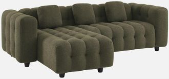 Sweeek Sweeek - Divano angolare reversibile, in tessuto bouclé testurizzato