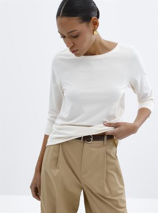 Contemporaine Womens 3/4 sleeves SUPIMA cotton T-shirt