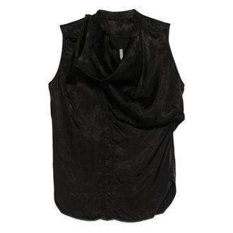 Rick Owens Draped Sleeveless Top
