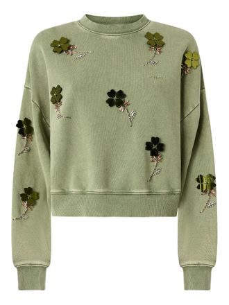 Pinko Felpa con decorazione - Verde