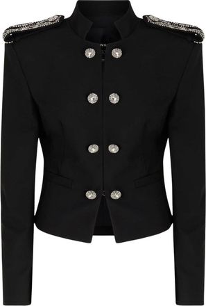 Pinko Mini Chaqueta Militar - Jackets - Mujer - Negro - L