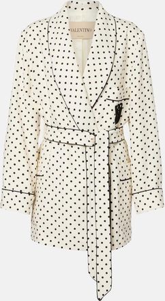 Valentino Plus De Pois belted jacket