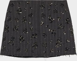 SIMKHAI Blaire Sequined Mini Skirt