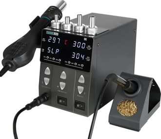 OEM Estaci&oacute;n De Retrabajo De Aire Caliente 2 En 1 Con Pantalla Digital, Calefacci&oacute;n De 220 V, Estaci&oacute;n De Desoldadura Bga (fuente De Alimentaci&oacute;n De 220 V
