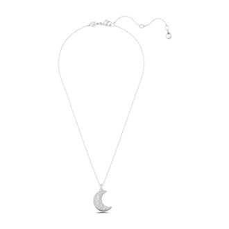 Swarovski amen Maan Hanger Wit Gerhodineerd Sublima:pend Cre/Rhs 5666181 - Dames - Kettingen - Grijs - ONE Size - Accessoires