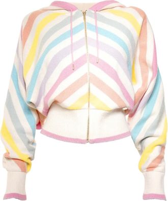 Chanel Cardigan a righe con cappuccio 2019 - Toni neutri