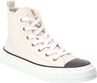 Brunello Cucinelli Canvas High-Top Sneaker