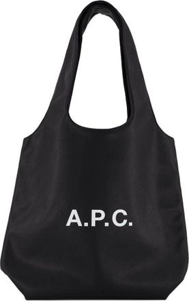 A.P.C. Unisex Ninon Tote Black Cotton