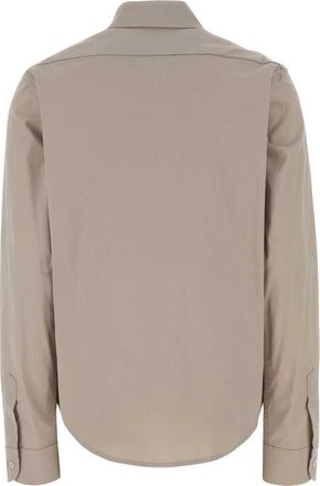 Miu Miu Cotton-Blend Button-Up Shirt - Beige