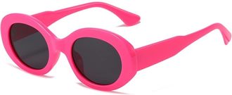 Generic Outdoor Small Frame Mens Sunglasses Commuter Womens Driving Sun Glasses(Pink)